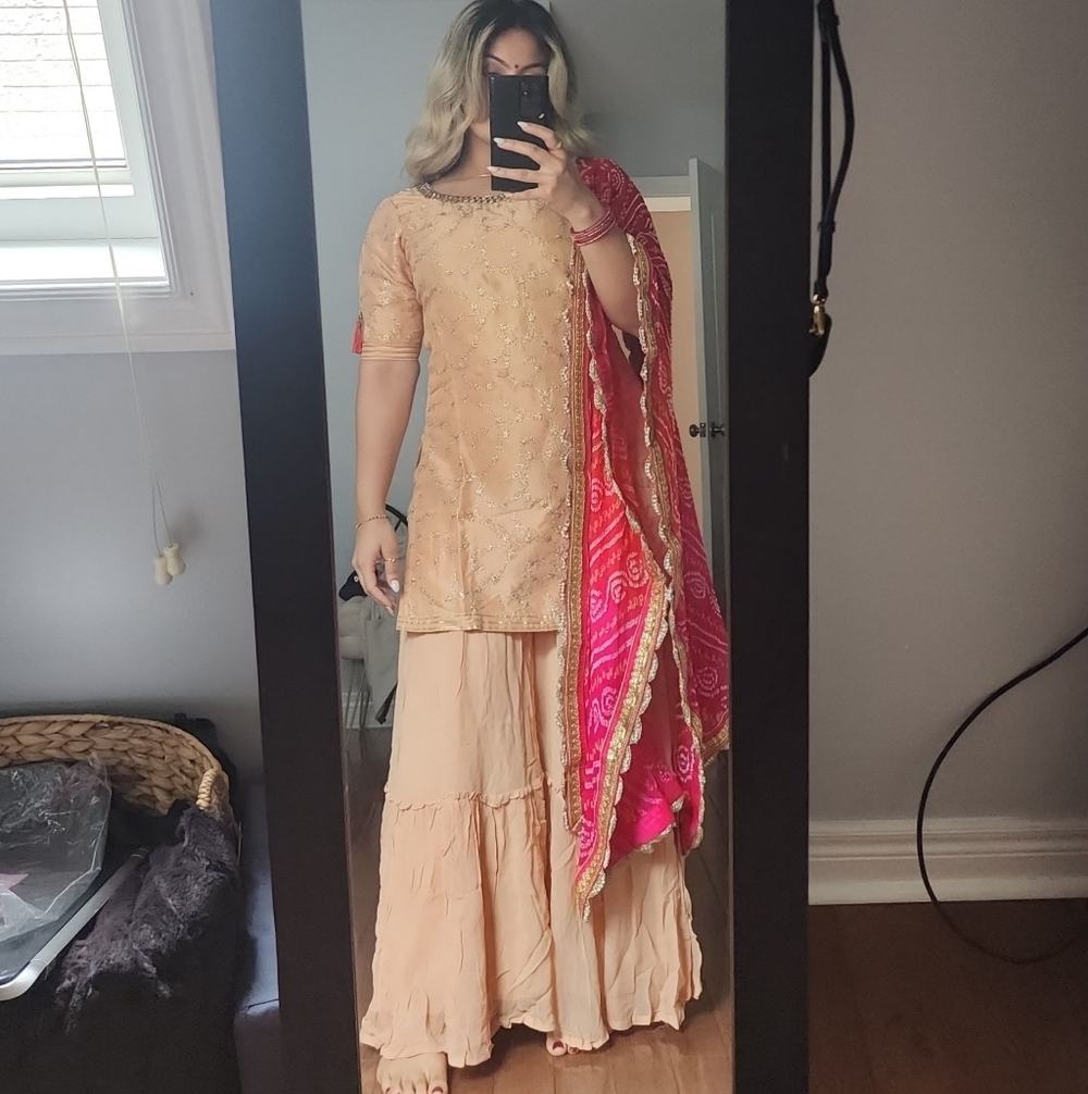 Peach Indian Dress
